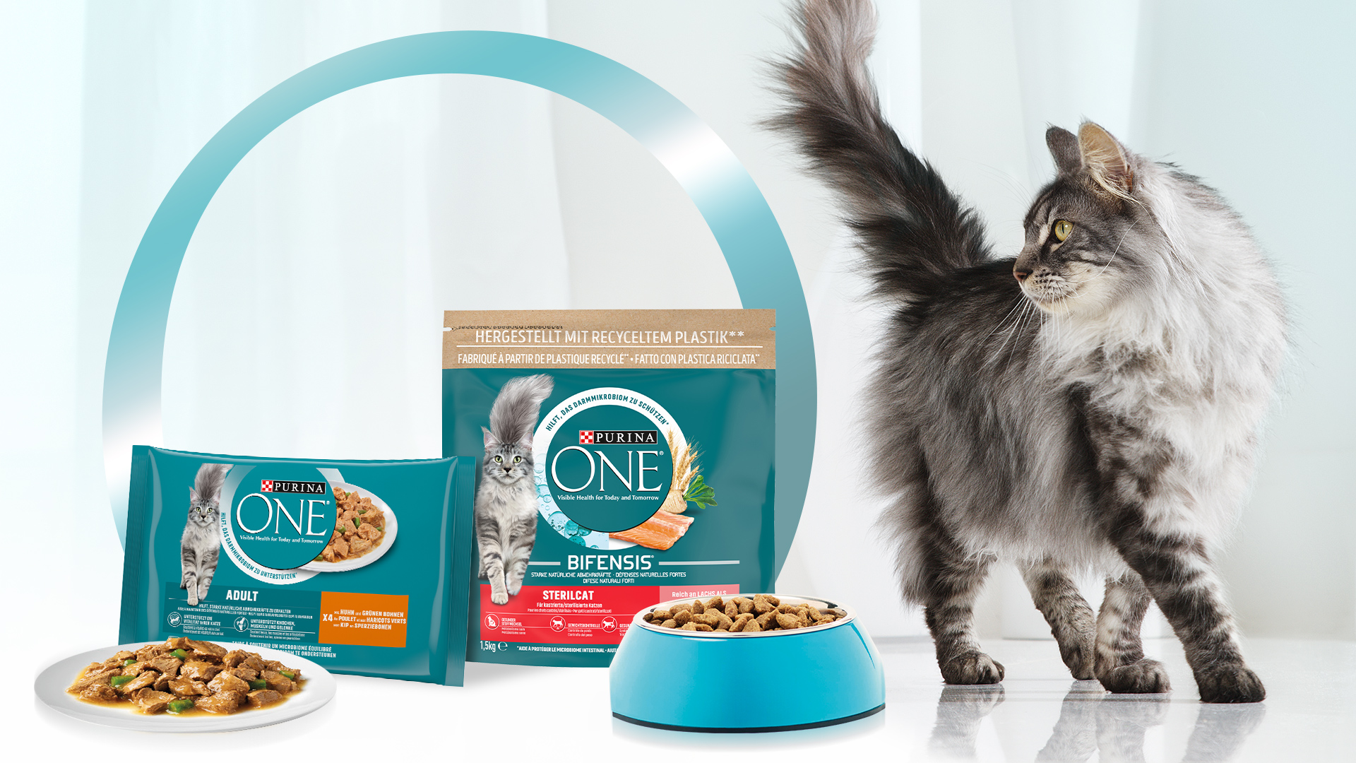 Purina ONE® Chat - Croquettes et sachets haute nutrition pour chat