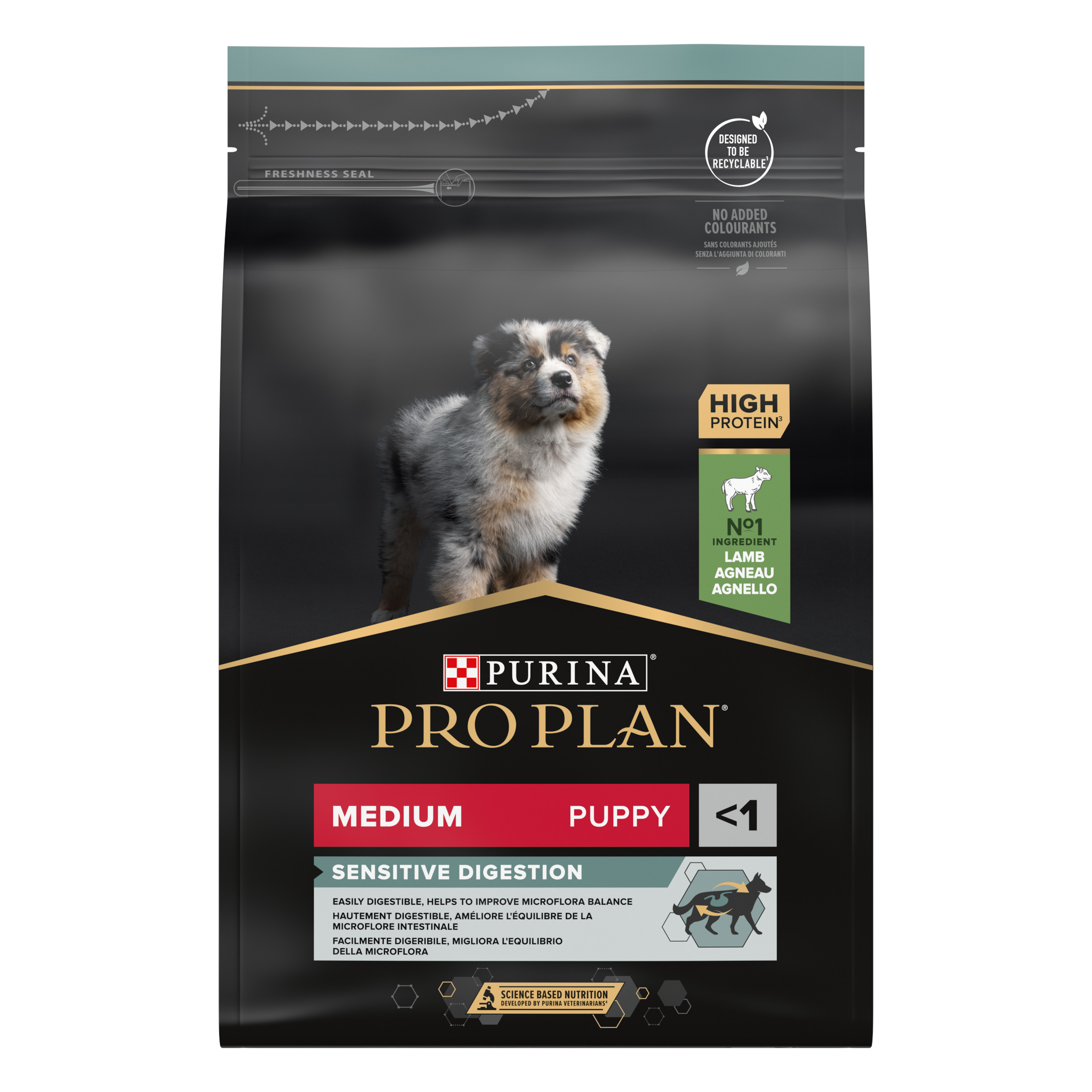 Purina Pro Plan Hundefutter Medium Adult – Sensitive Digestion, Mit Lamm, 16,5 Kg Sack, Für Hunde Mit Sensibler Verdauung