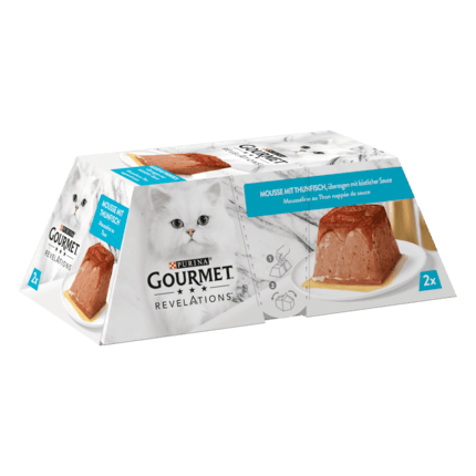 GOURMET™ Revelations, mousseline au thon nappée de sauce, 2x57 g​