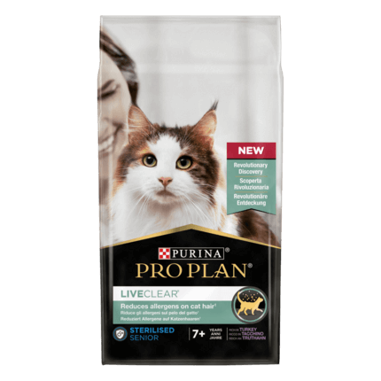 PRO PLAN® LIVECLEAR® Sterilised Senior 7+ Reich an Truthahn