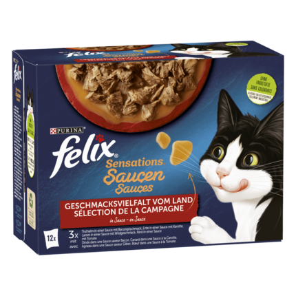 FELIX® SENSATIONS SELECTION DE LA CAMPAGNE EN SAUCE 12X85 G