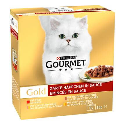 GOURMET™ Gold Zarte Häppchen in Sauce​ 8x85 g