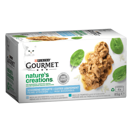 GOURMET Nature's Creations au Poisson 4x85g