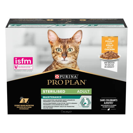 PRO PLAN® NUTRISAVOUR® STERILISED in Soße mit Huhn