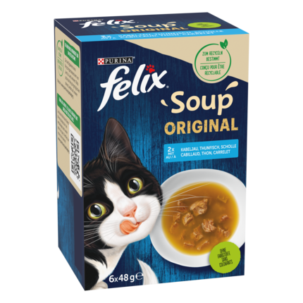 FELIX® SUPPE STÜCKCHEN FISCHAUSWAHL 6X48 G