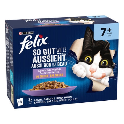 FELIX® So gut wie es aussieht SOSSENLIEBHABER FISCHAUSWAHL 12X85 G