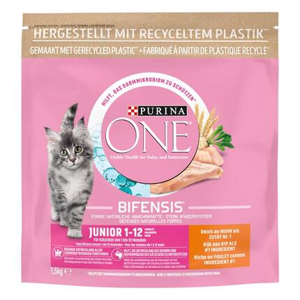 PURINA ONE Junior Riche en Poulet, Croquettes Chat 1.5kg