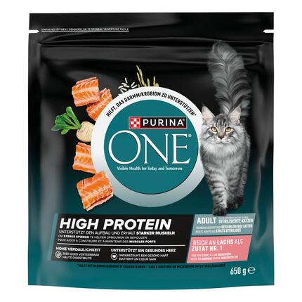 PURINA ONE High Protein Reich an Lachs