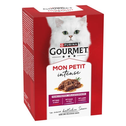 GOURMET™ MON PETIT Intense au bœuf, veau, agneau 6x50g