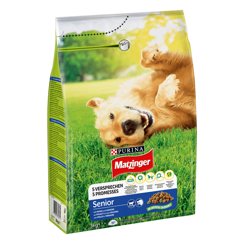 MATZINGER® CHIEN SENIOR POULET & LEGUMES 3 KG