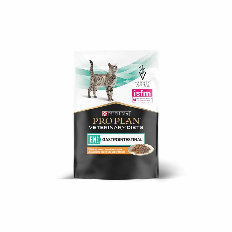 Purina® Pro Plan® Veterinary Diets Feline EN St/Ox Gastrointestinal - Sachets pour Chat ayant des Troubles Digestifs au Poule