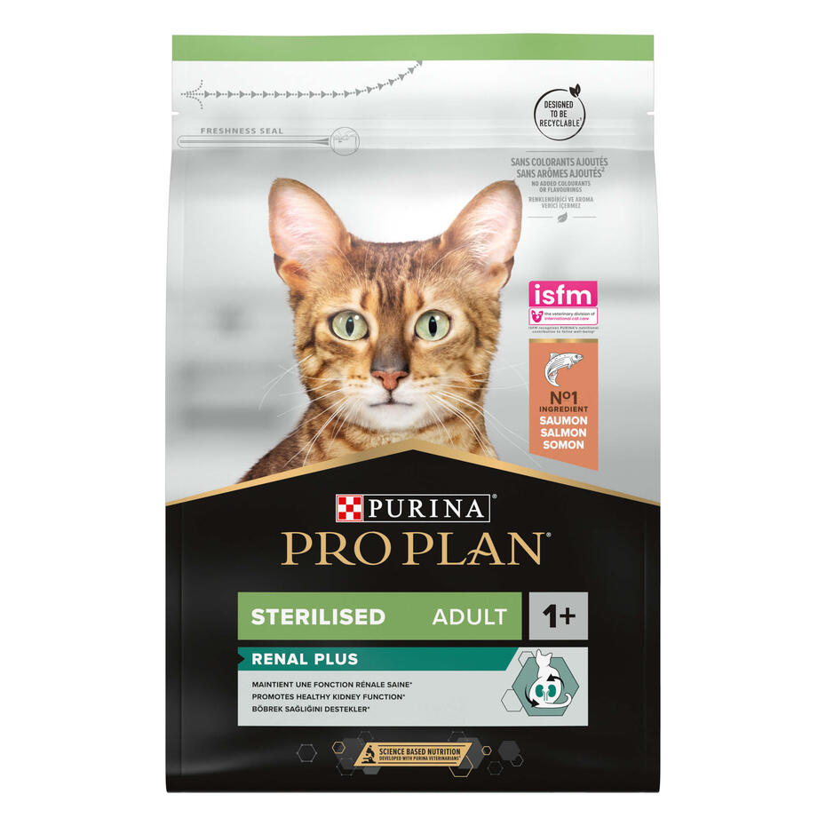 PURINA® PRO PLAN® Sterilised Adult avec OPTIRENAL® - Riche en Saumon