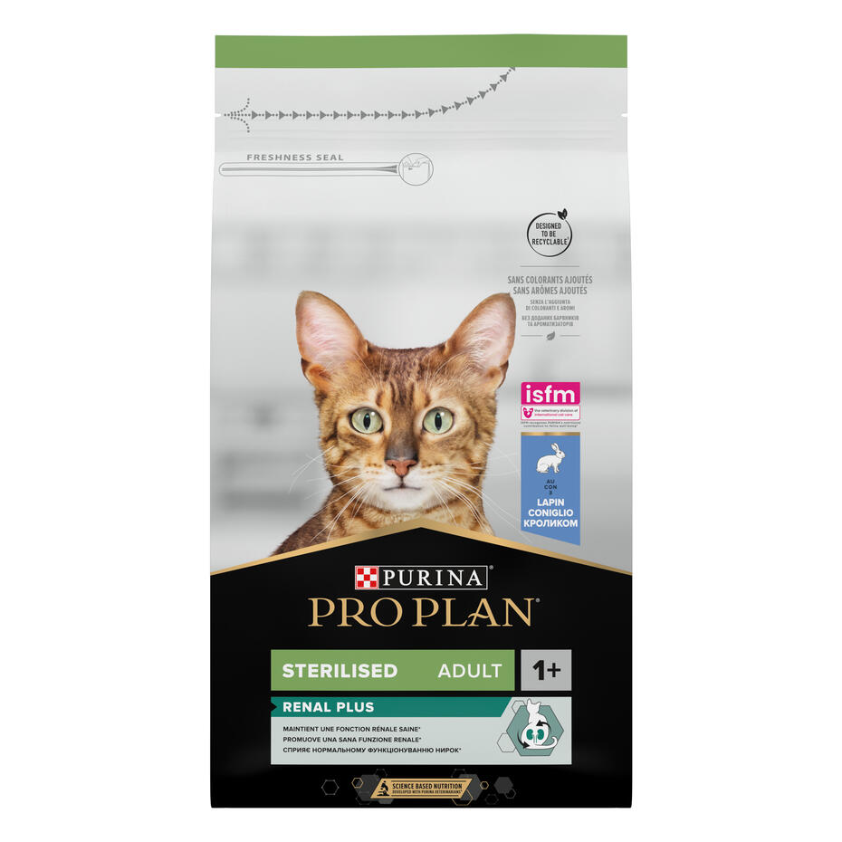 ​PURINA® PRO PLAN® Sterilised Adult avec OPTIRENAL® - Au Lapin