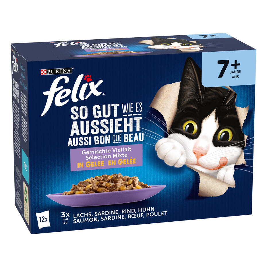 FELIX® AUSSI BON QUE BEAU AMOUREUX DE SAUCE SELECTION DE POISSONS 12X85 G