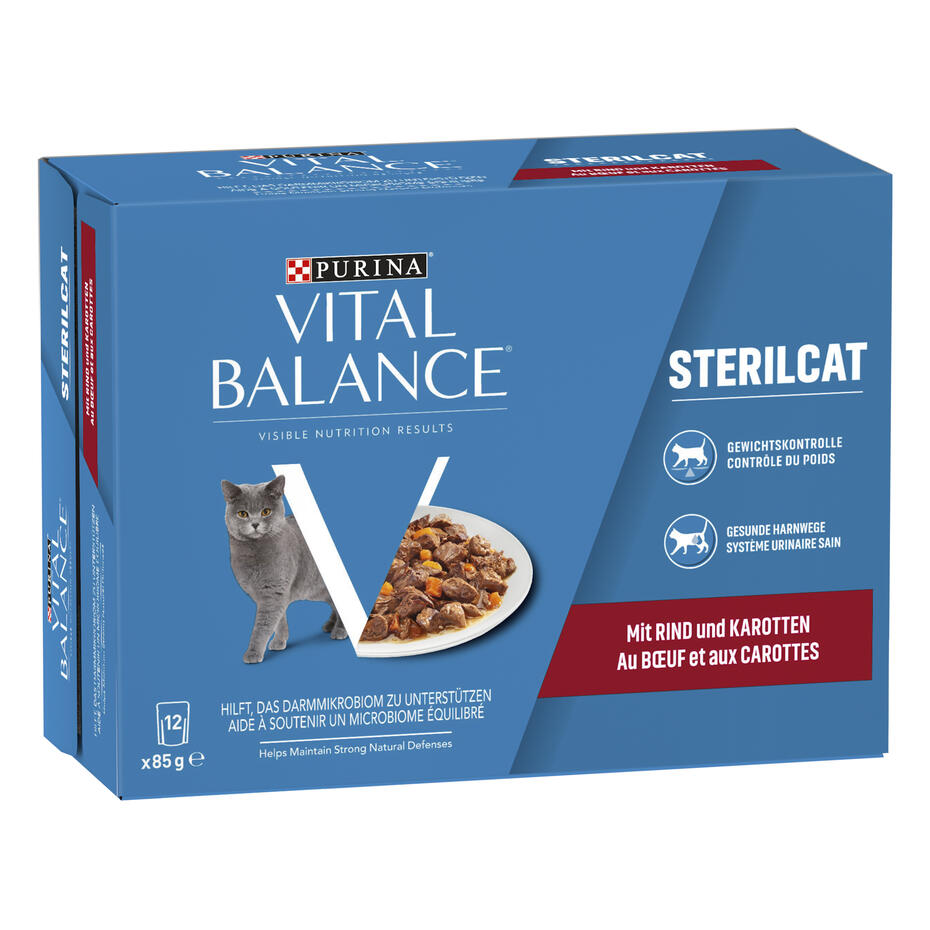 PURINA Vital Balance Sterilcat Boeuf