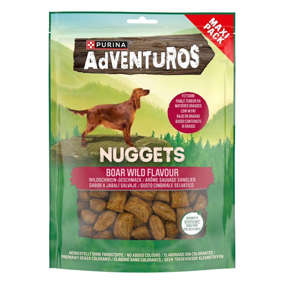 AdVENTuROS™  Nuggets mit Wildschwein-Geschmack, Hundeleckerlis 300g