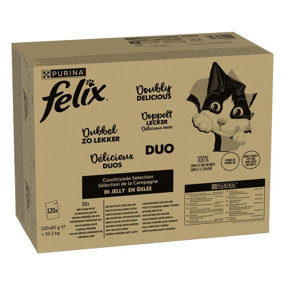 FELIX® DÉLICIEUX DUOS SÉLECTION DE LA CAMPAGNE 120X85 G
