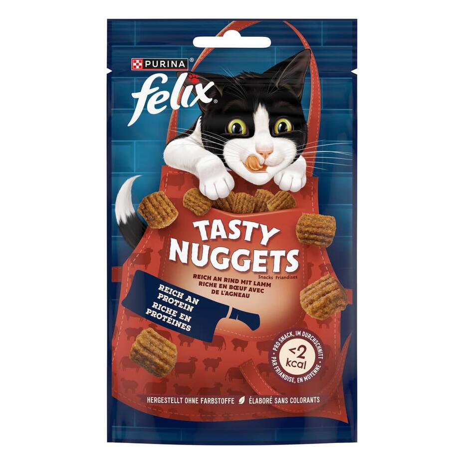 FELIX® TASTY NUGGETS RICHE EN BŒUF AVEC DE L’AGNEAU 50 G