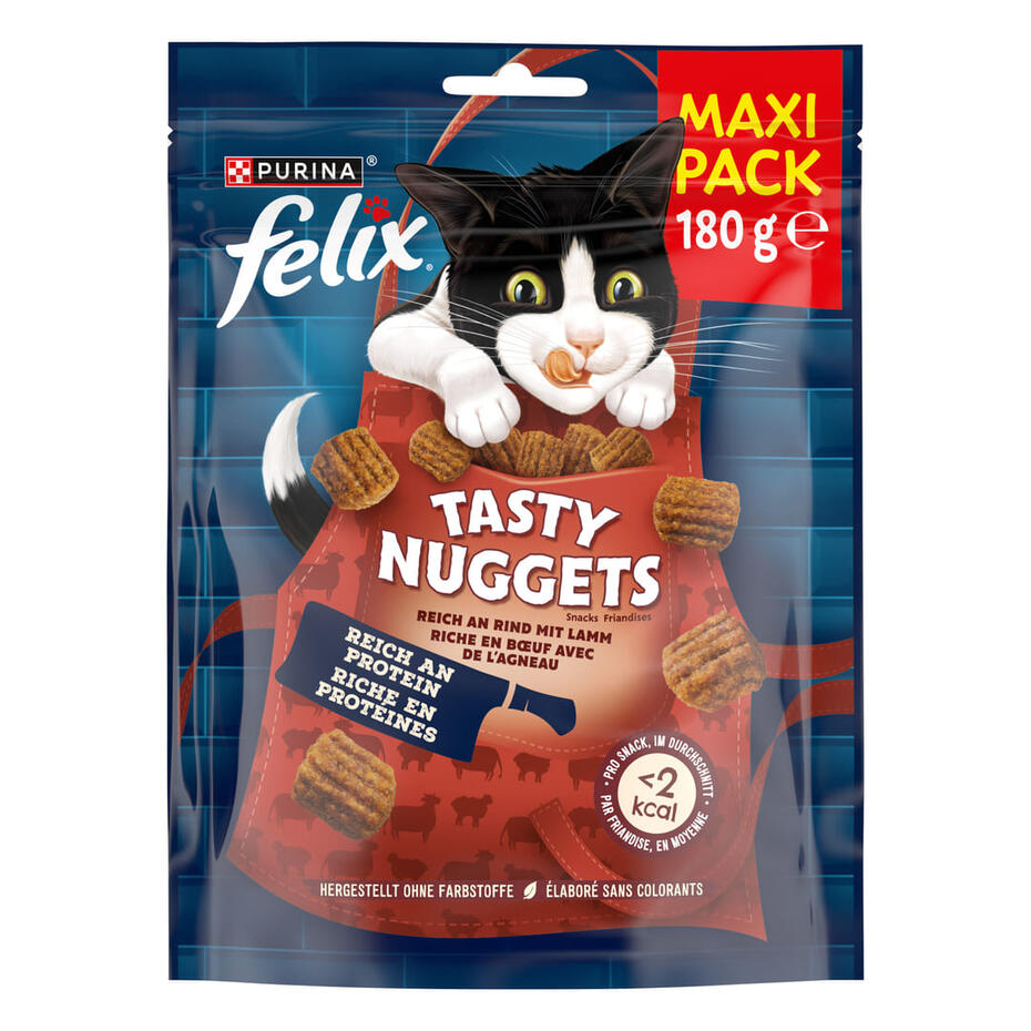 FELIX® TASTY NUGGETS RICHE EN BŒUF AVEC DE L’AGNEAU