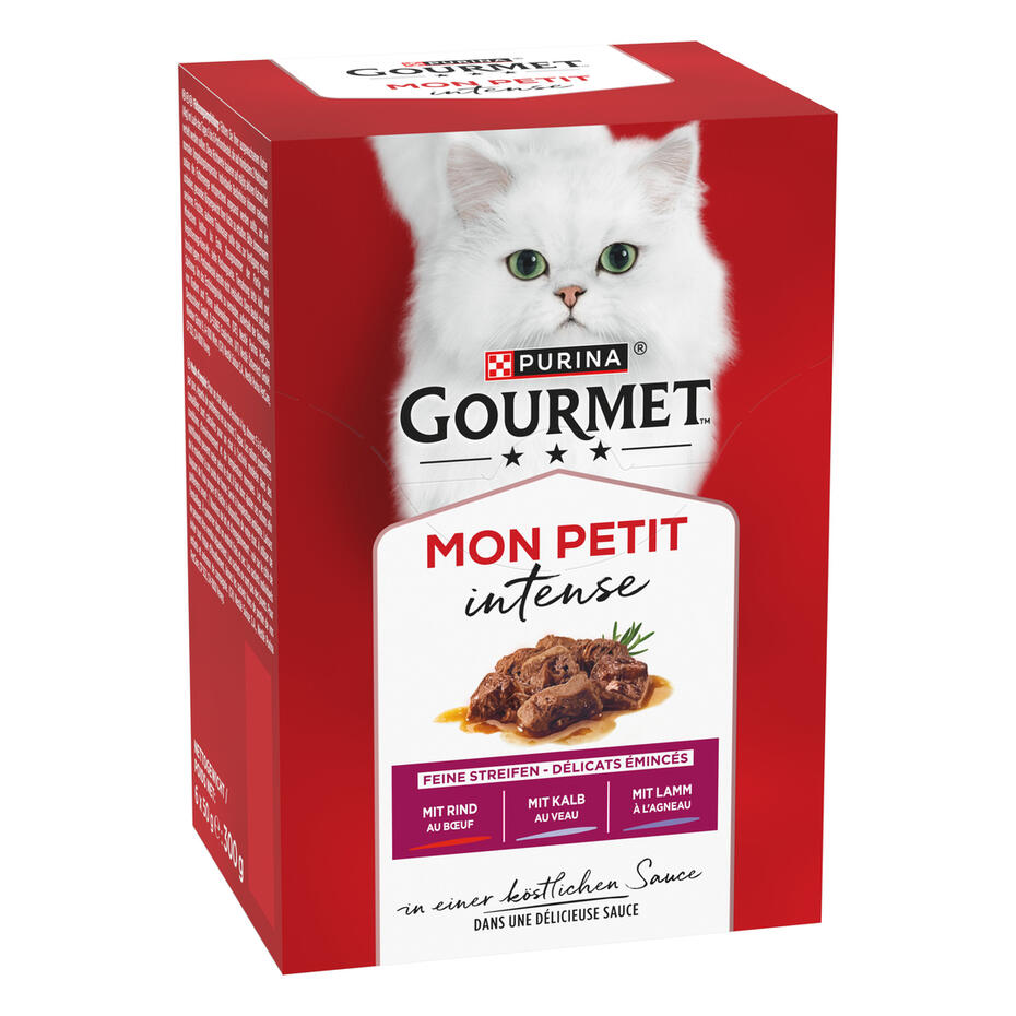 GOURMET™ MON PETIT Intense au bœuf, veau, agneau 6x50g