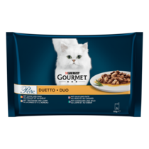 GOURMET™ PERLE DUO Viande 4x85 g​