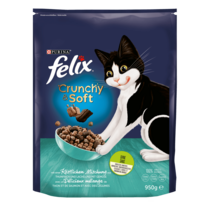 FELIX® CRUNCHY & SOFT MIT LACHS, THUNFISCH UND GEMÜSE 950 G