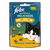 FELIX® NATURALLY DELICIOUS POULET & HERBE A CHATS 8X50 g