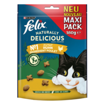 FELIX® NATURALLY DELICIOUS POULET & HERBE A CHATS 6X180 g