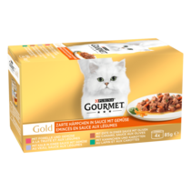 GOURMET™ GOLD Emincé en Sauce aux Légumes 4x85g​