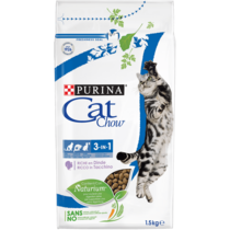 Cat Chow Feline 3 en 1 Adult Dinde 1.5 kg