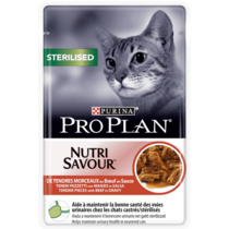 PRO PLAN® Sterilised NUTRISAVOUR® in Sauce mit Rind