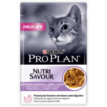 PURINA® PRO PLAN® Delicate NUTRISAVOUR™ en Sauce - A la Dinde
