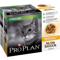 PRO PLAN® NUTRISAVOUR® STERILISED in Soße mit Huhn