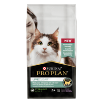 PURINA® PRO PLAN® LIVECLEAR® Sterilised Adult 1+ Riche en Dinde - Nourriture pour chat