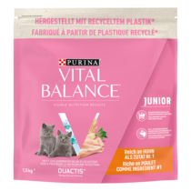 PURINA VITAL BALANCE JUNIOR 1-12 Monate, reich an Huhn, Katzentrockenfutter, Beutel 1.5kg