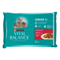 PURINA VITAL BALANCE Senior 7+ Bœuf 4x85g