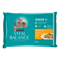 PURINA VITAL BALANCE Senior 7+  Poulet 4x85g