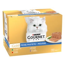 GOURMET™ Gold Feine Pastete mit Rind, Kaninchen, Lamm, Kalb 24x85g​
