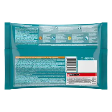 PURINA ONE® Adult Katze Zarte Stückchen in Soße mit Huhn und grüne Bohnen