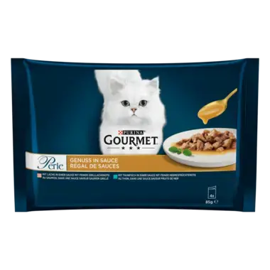 GOURMET™ PERLE Genuss in Sauce Fisch 4x85 g