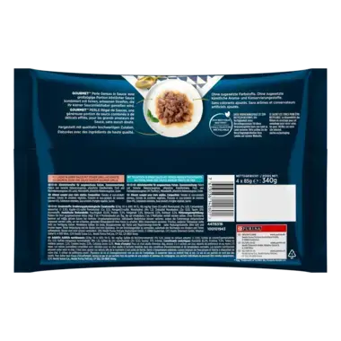 GOURMET™ PERLE Genuss in Sauce Fisch 4x85 g
