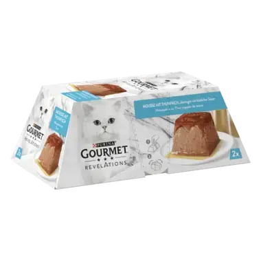 GOURMET™ Revelations, mousseline au thon nappée de sauce, 2x57 g