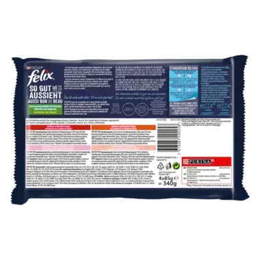 FELIX® AUSSI BON QUE BEAU AU BŒUF ET CAROTTES 4X85 G