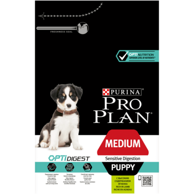 ​PURINA® PRO PLAN® Medium Puppy Sensitive Digestion Avec OPTIDIGEST™ RICHE EN Agneau