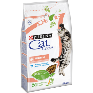 CAT CHOW® Sensitive Erwachsene Katze Lachs 1.5 kg