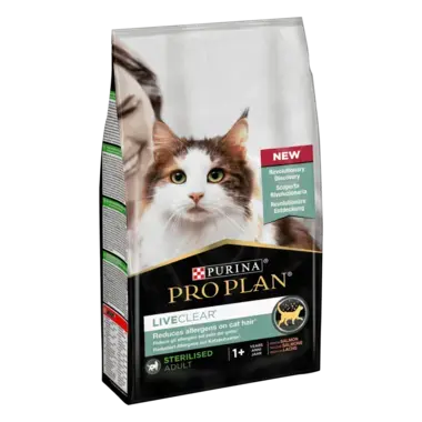 PRO PLAN® LIVECLEAR® Sterilised Adult 1+ Riche en Saumon - Nourriture pour chat