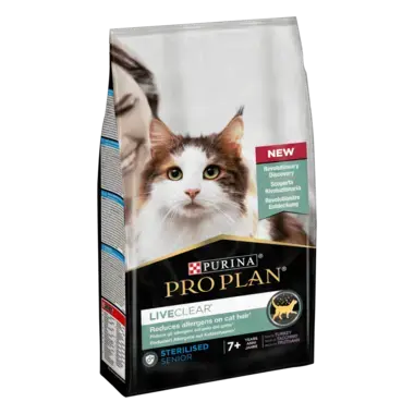 PRO PLAN® LIVECLEAR® Sterilised Senior 7+ Reich an Truthahn