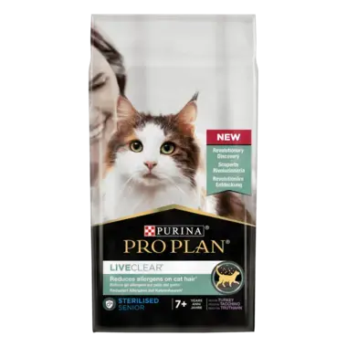 PRO PLAN® LIVECLEAR® Sterilised Senior 7+ Reich an Truthahn