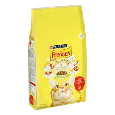 Friskies® croquettes au bœuf et poulet avec des légumes, 7,5 kg