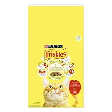 Friskies® croquettes au bœuf et poulet avec des légumes, 7,5 kg
